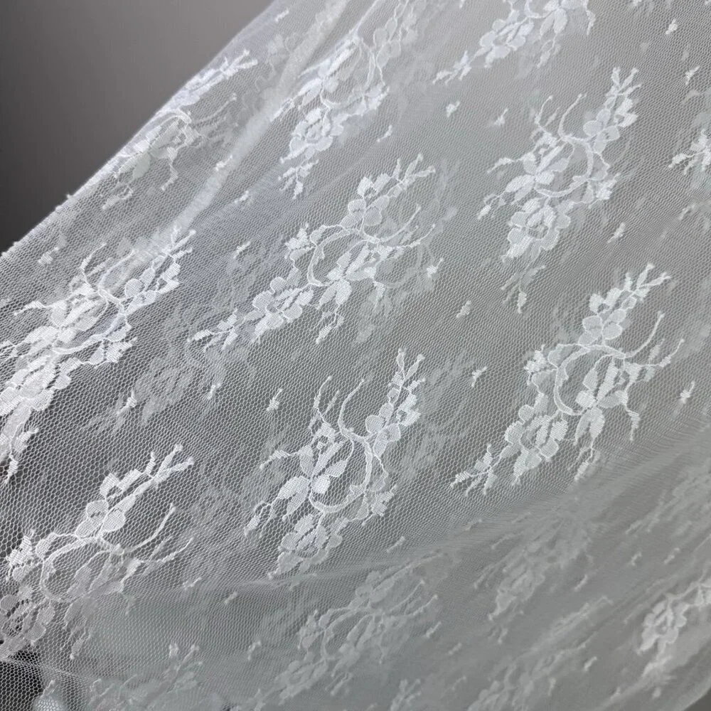 All In Favor White Lace Midi Skirt Small Sheer Overlay Lined NWOT Cottagecore - Picture 5 of 11